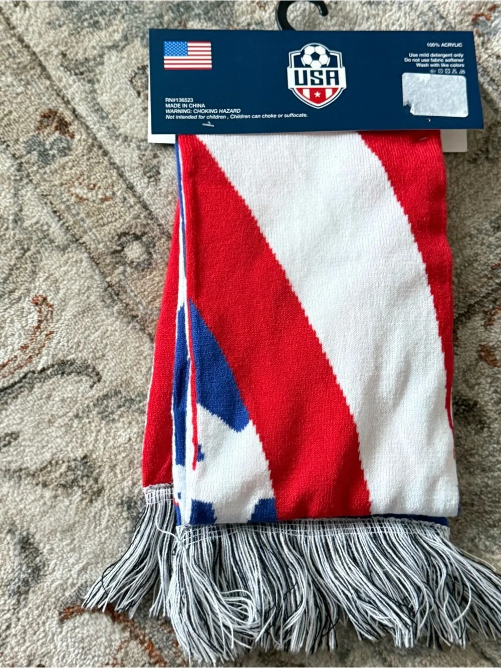 Scarf - Red, White & Blue